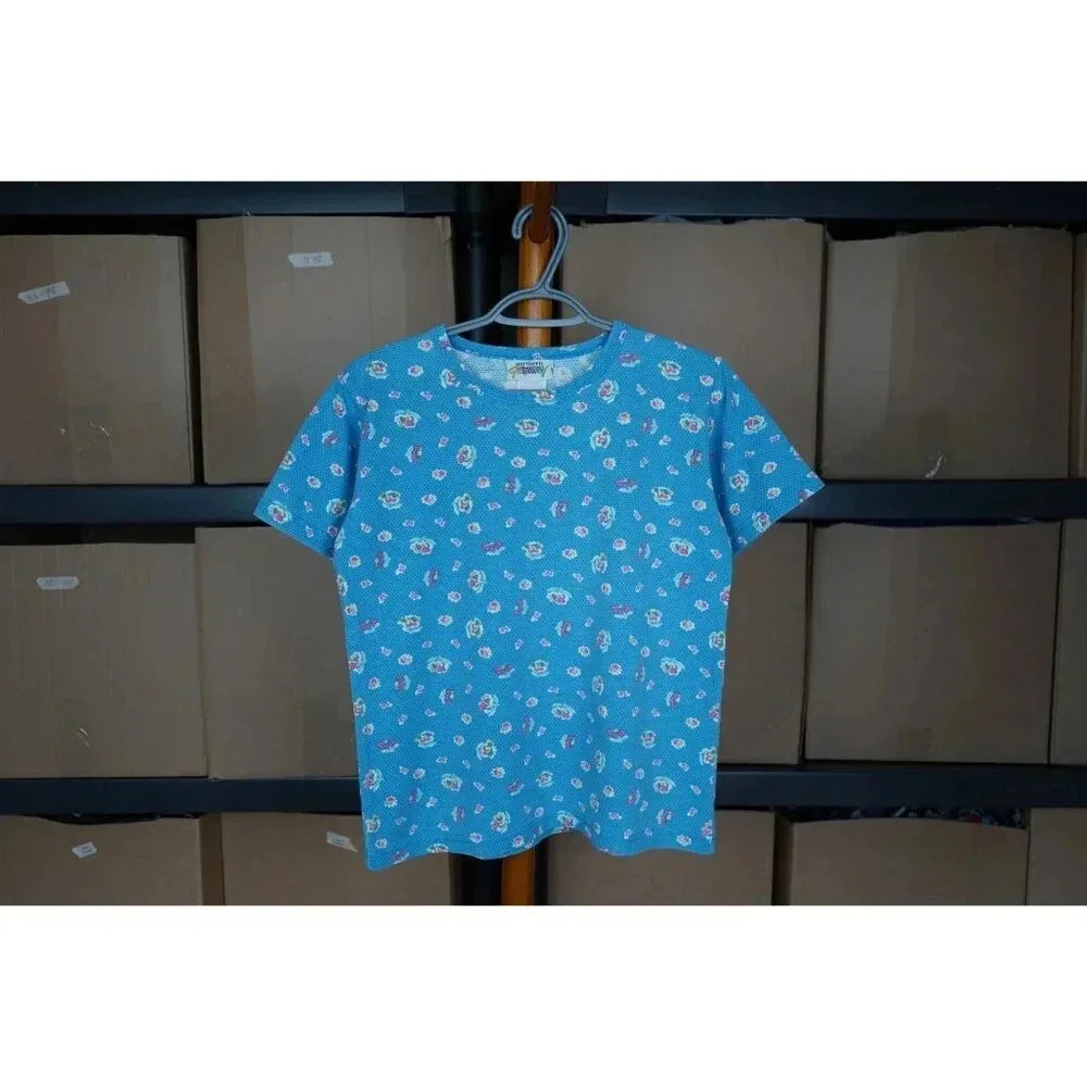 90s Northern Getaway Floral AOP Vintage Tee M